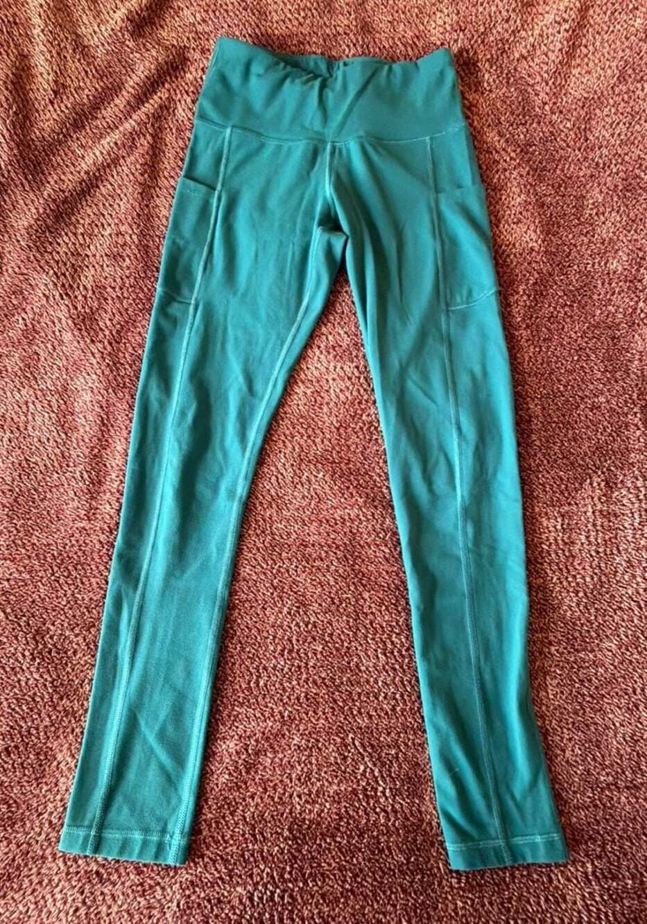 All in Motion Women's Brushed Sculpt High-Rise Leggings Turquoise